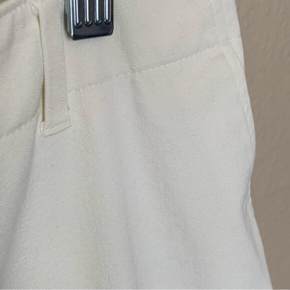 SALE! Evelyn & Arthur Off-White Cotton-Blend Cropped Pants - Size 14 - Picture 6 of 9